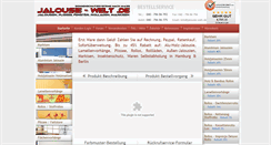 Desktop Screenshot of jalousie-welt.com